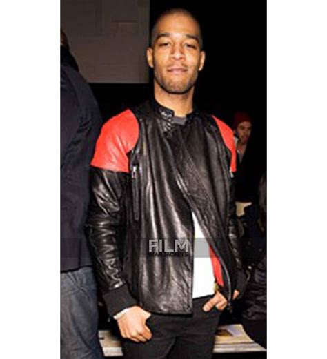 kid cudi leather jacket replica|Surface to Air Kid Cudi Black Jacket .